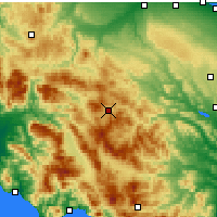 Nearby Forecast Locations - Potenza - Mapa