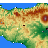Nearby Forecast Locations - Enna - Mapa