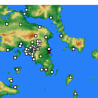 Nearby Forecast Locations - Artemida - Mapa