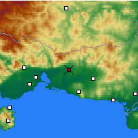 Nearby Forecast Locations - Comotini - Mapa