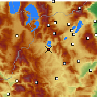 Nearby Forecast Locations - Castória - Mapa