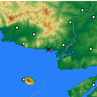 Nearby Forecast Locations - Alexandrópolis - Mapa