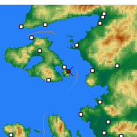Nearby Forecast Locations - Lesbos - Mapa