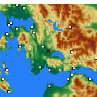 Nearby Forecast Locations - Agrínio - Mapa