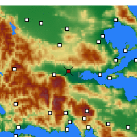 Nearby Forecast Locations - Lâmia - Mapa