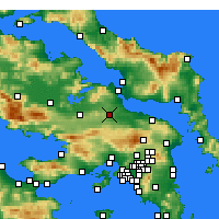 Nearby Forecast Locations - Tânagra - Mapa