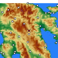 Nearby Forecast Locations - Trípoli - Mapa