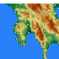 Nearby Forecast Locations - Calamata - Mapa