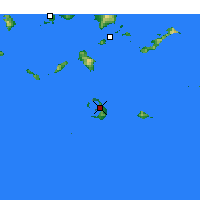 Nearby Forecast Locations - Santorini - Mapa