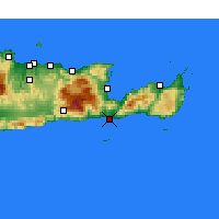Nearby Forecast Locations - Ierápetra - Mapa