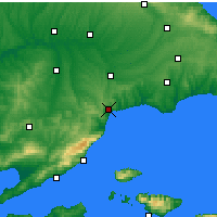 Nearby Forecast Locations - Tekirdağ - Mapa