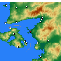 Nearby Forecast Locations - Ayvalık - Mapa