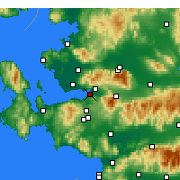 Nearby Forecast Locations - Esmirna - Mapa