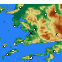 Nearby Forecast Locations - Milas- Bodrum Airport - Mapa
