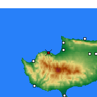 Nearby Forecast Locations - Xerovounos - Mapa