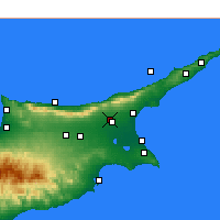 Nearby Forecast Locations - Lefcônico - Mapa