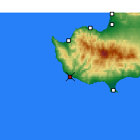 Nearby Forecast Locations - Pafos - Mapa