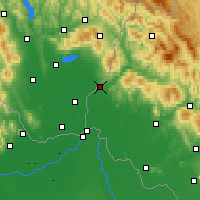 Nearby Forecast Locations - Ujhorod - Mapa
