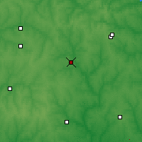 Nearby Forecast Locations - Kropyvnytsky - Mapa