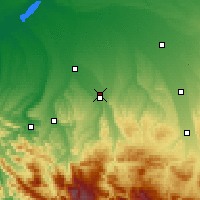 Nearby Forecast Locations - Maikop - Mapa
