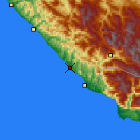 Nearby Forecast Locations - Sóchi - Mapa