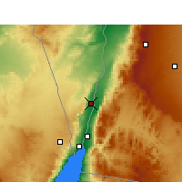 Nearby Forecast Locations - Yotvata - Mapa