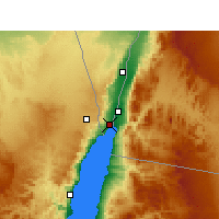 Nearby Forecast Locations - Eilat - Mapa