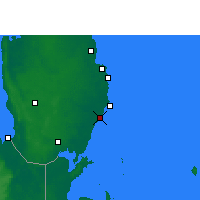 Nearby Forecast Locations - Mesaieed - Mapa