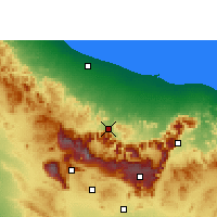 Nearby Forecast Locations - Rustaque - Mapa
