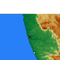 Nearby Forecast Locations - Mangalor - Mapa