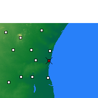 Nearby Forecast Locations - Cuddalore - Mapa
