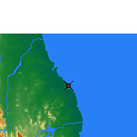 Nearby Forecast Locations - Baticaloa - Mapa