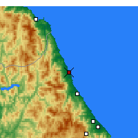 Nearby Forecast Locations - Sokcho - Mapa