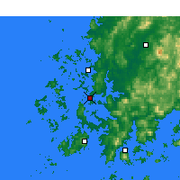 Nearby Forecast Locations - Mokpo - Mapa