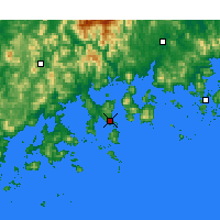 Nearby Forecast Locations - Yeosu - Mapa