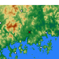 Nearby Forecast Locations - Jinju - Mapa