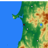 Nearby Forecast Locations - Akita - Mapa