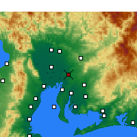 Nearby Forecast Locations - Nagoia - Mapa