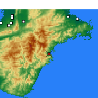 Nearby Forecast Locations - Owase - Mapa