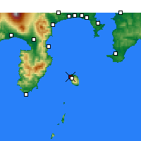 Nearby Forecast Locations - Oshima Airport - Mapa