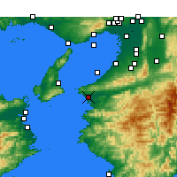 Nearby Forecast Locations - Wakayama - Mapa