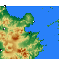 Nearby Forecast Locations - Oita - Mapa