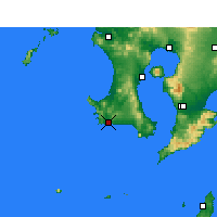 Nearby Forecast Locations - Makurazaki - Mapa