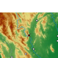 Nearby Forecast Locations - Barragem de Bhumibol - Mapa