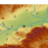 Nearby Forecast Locations - Weinan - Mapa