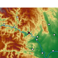 Nearby Forecast Locations - Sanxia - Mapa