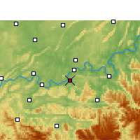 Nearby Forecast Locations - Naxi - Mapa