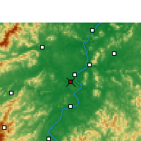 Nearby Forecast Locations - Ji'an - Mapa