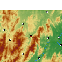 Nearby Forecast Locations - Xinning - Mapa