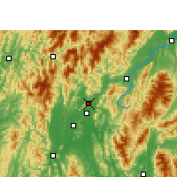 Nearby Forecast Locations - Lingchuan - Mapa